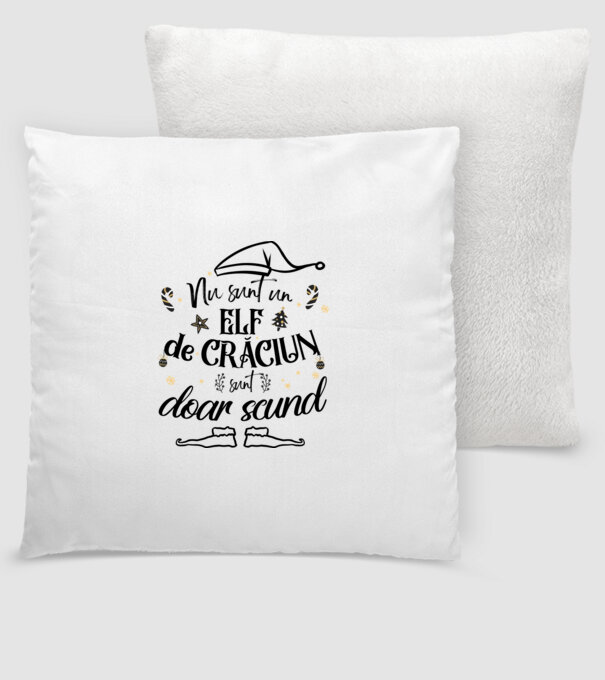 Nu sunt un elf de Crăciun, sunt doar scund ALB model alb pe tricou