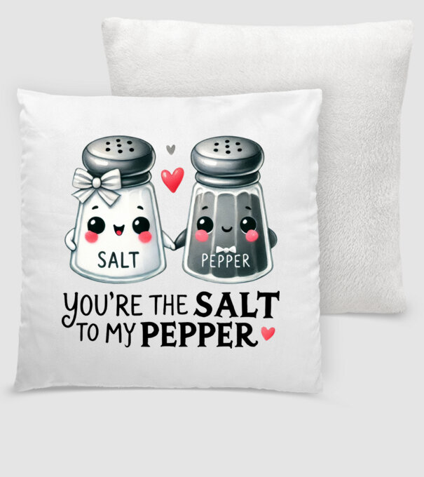 Salt to my Pepper model alb pe tricou