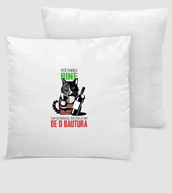 sunt bun pentru o băutură Alb model alb pe tricou