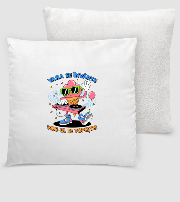 Vara se învârte model alb pe tricou
