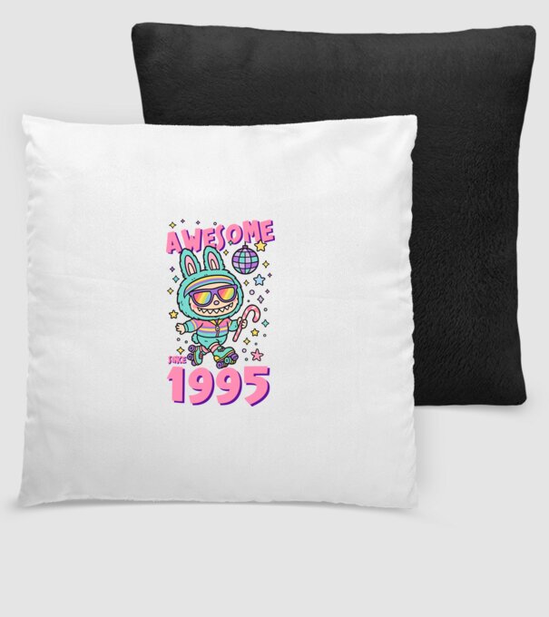 Awesome since 1995 - Labubu model negru pe tricou