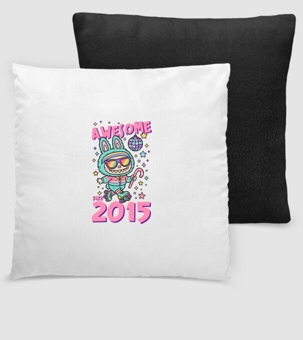 Awesome since 2015 - Labubu model negru pe tricou