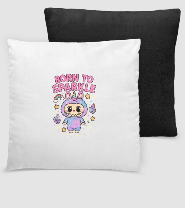 Born to sparkle model negru pe tricou