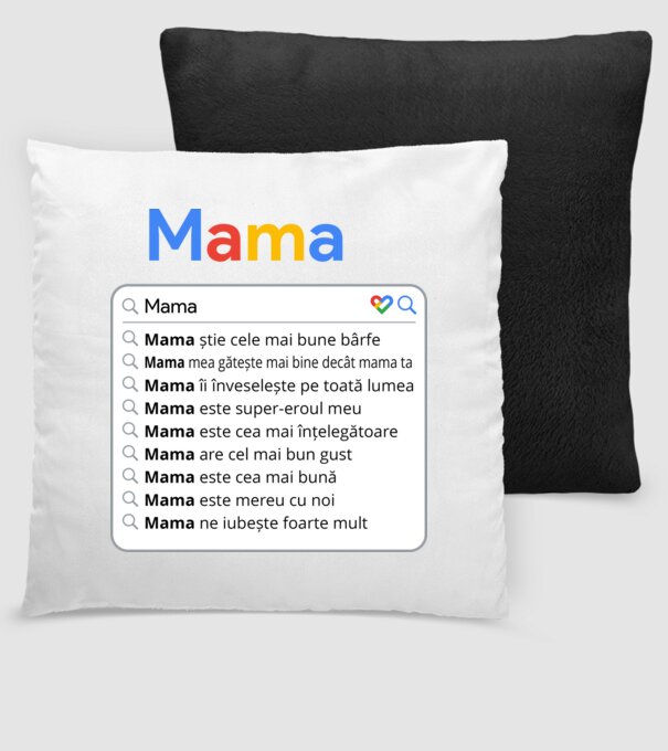 căutare Google Mama model negru pe tricou