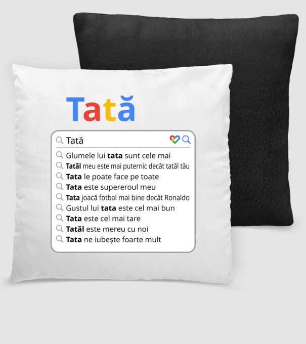 căutare Google Tată model negru pe tricou