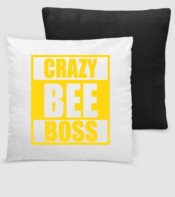 Crazy bee boss model negru pe tricou
