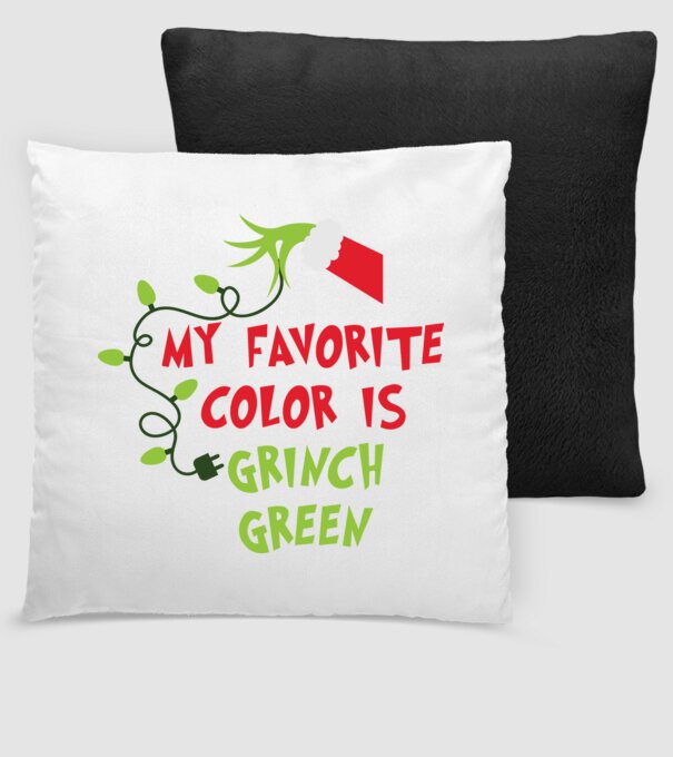 Grinch Green model negru pe tricou