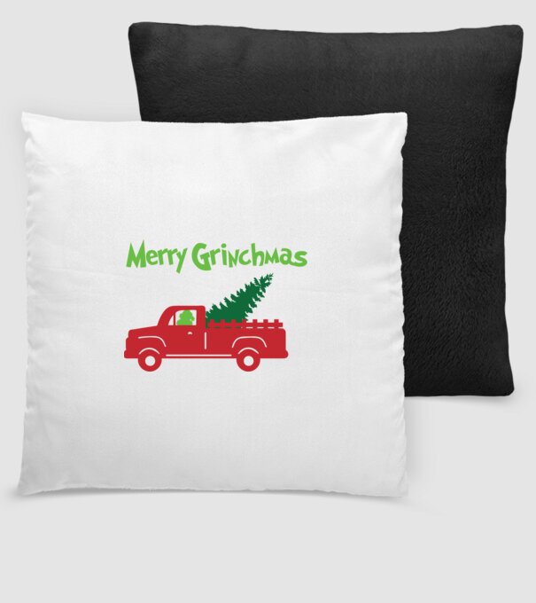 Grinchmas truck model negru pe tricou
