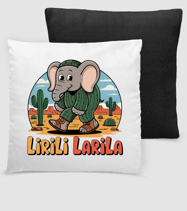 Lirili Larila model negru pe tricou
