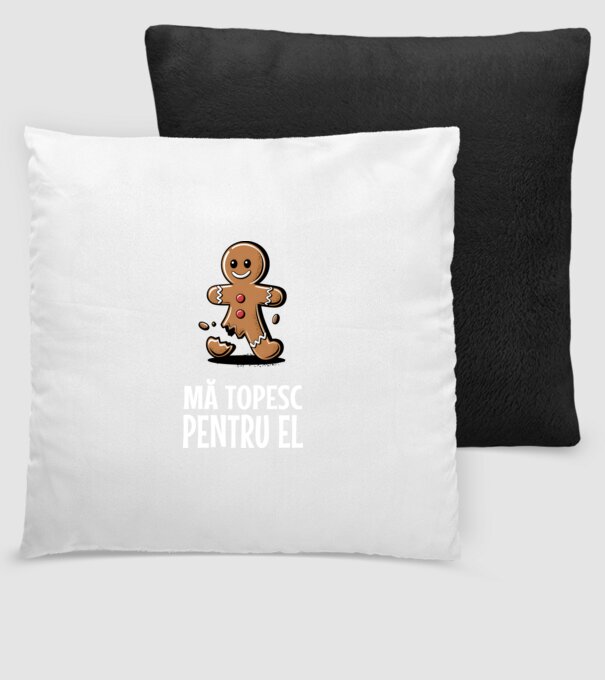 Mă topesc pentru el Negru model negru pe tricou