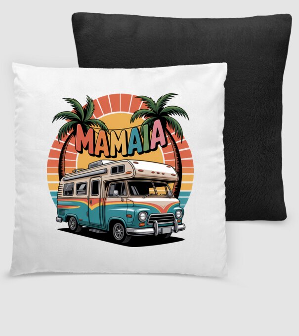 MAMAIA model negru pe tricou