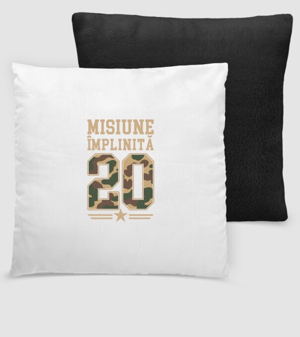 Misiune împlinită 20 model negru pe tricou