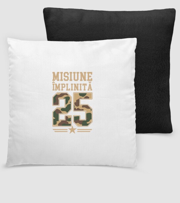 Misiune împlinită 25 model negru pe tricou