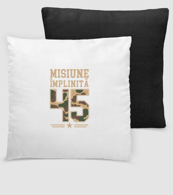 Misiune împlinită 45 model negru pe tricou