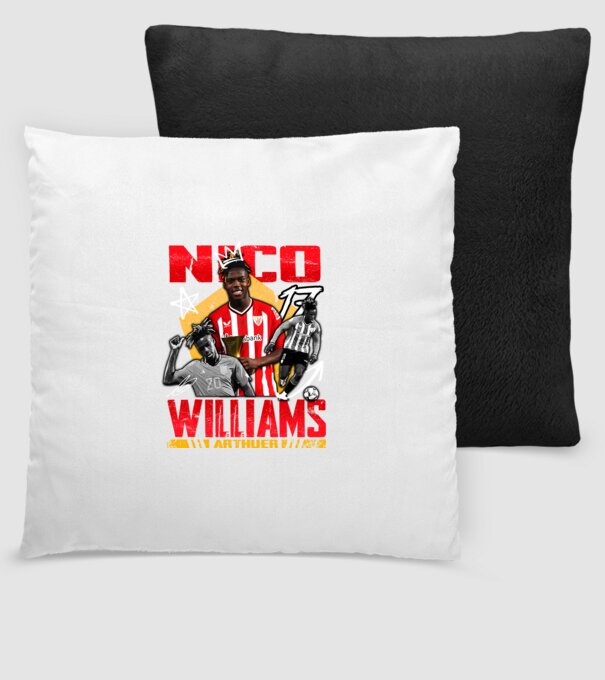 Nico Williams tribute model negru pe tricou