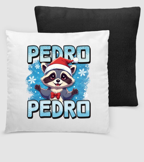 Pedro pedro retro xmas model negru pe tricou