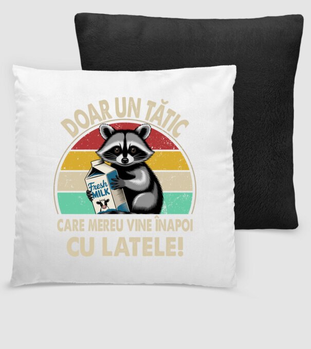 Retro Apa aki visszajött a tejjel RO model negru pe tricou