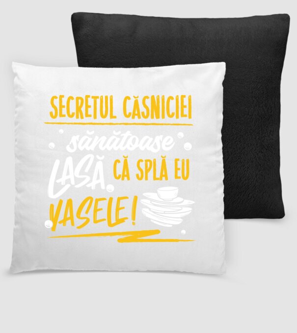 Secretul căsniciei sănătoase model negru pe tricou