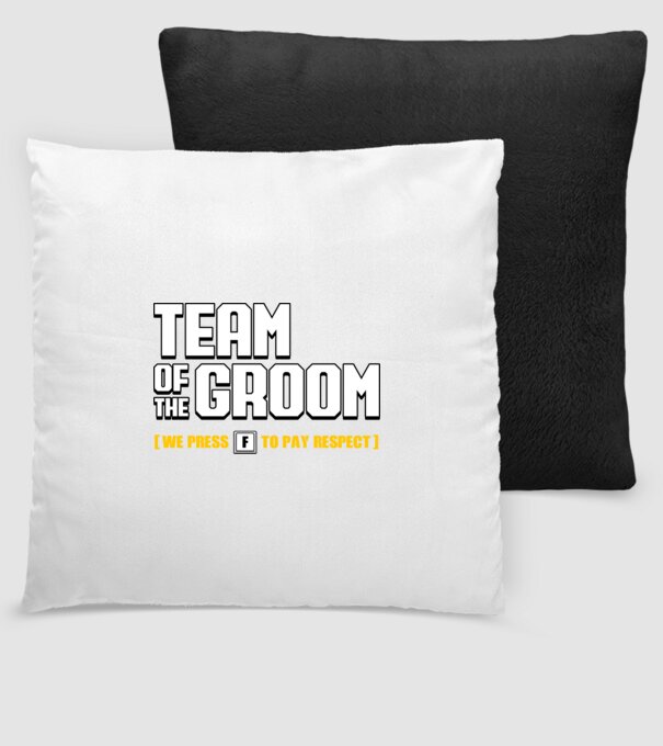 Team of the Groom model negru pe tricou