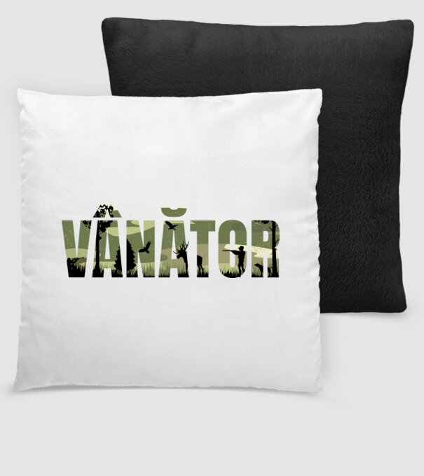 VÂNĂTOR model negru pe tricou