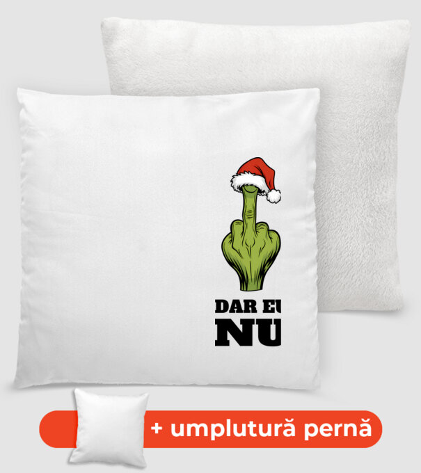 Dar eu NU alb model alb pe tricou