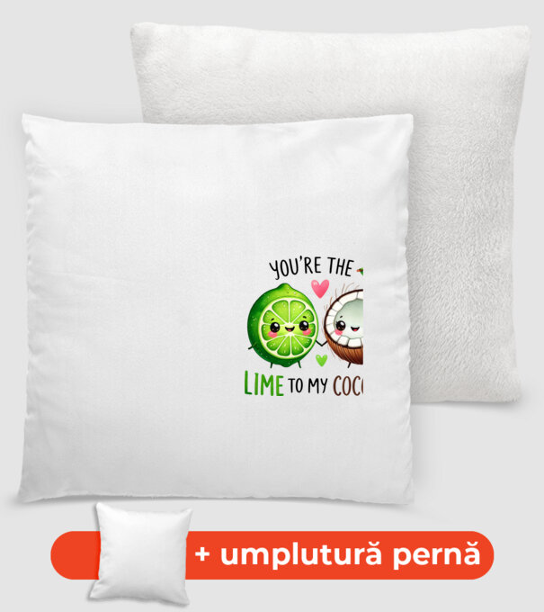 Lime to my Coconut model alb pe tricou
