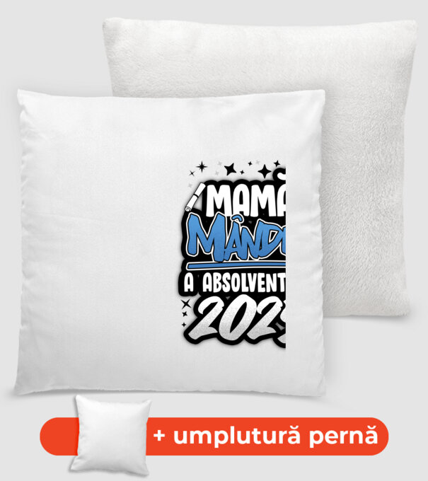 Mamă Mândră a absolventului model alb pe tricou