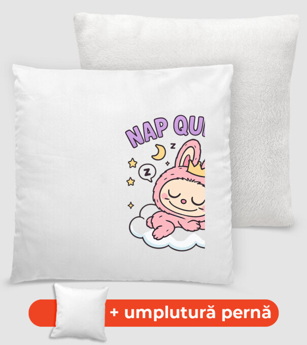 Nap Queen model alb pe tricou