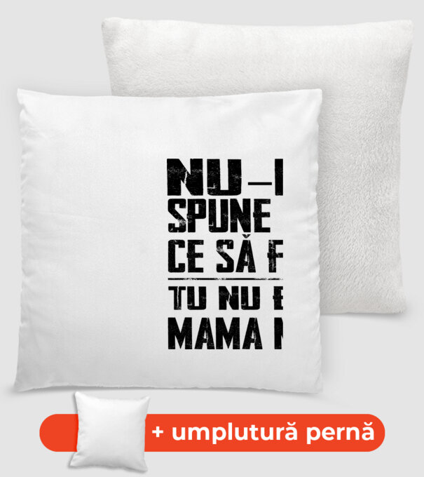 ne-mondd-meg-mit-csinaljak-ANYA-FEKETE-RO model alb pe tricou
