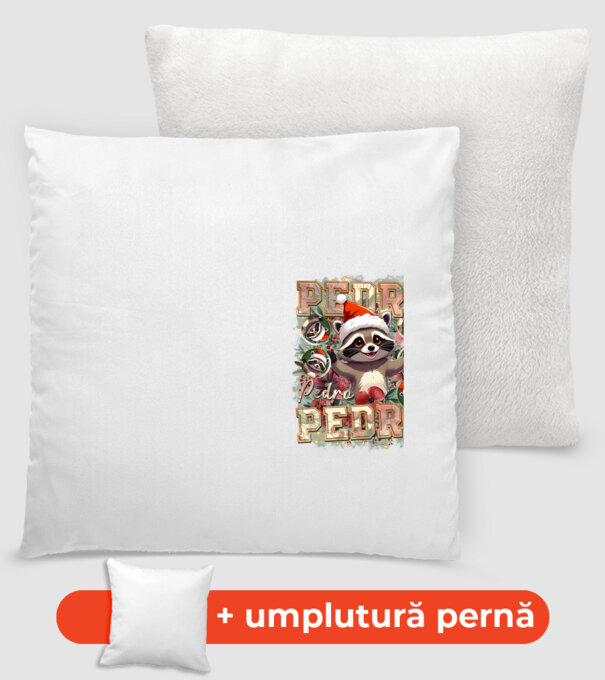 Pedro pedro flower xmas model alb pe tricou