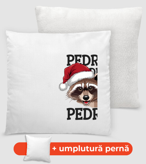 Pedro pedro xmas model alb pe tricou