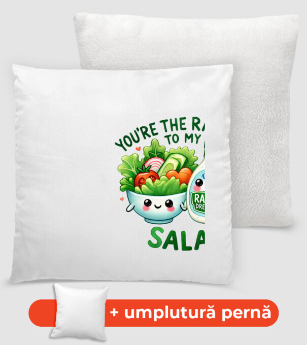 Ranch to my Salad model alb pe tricou