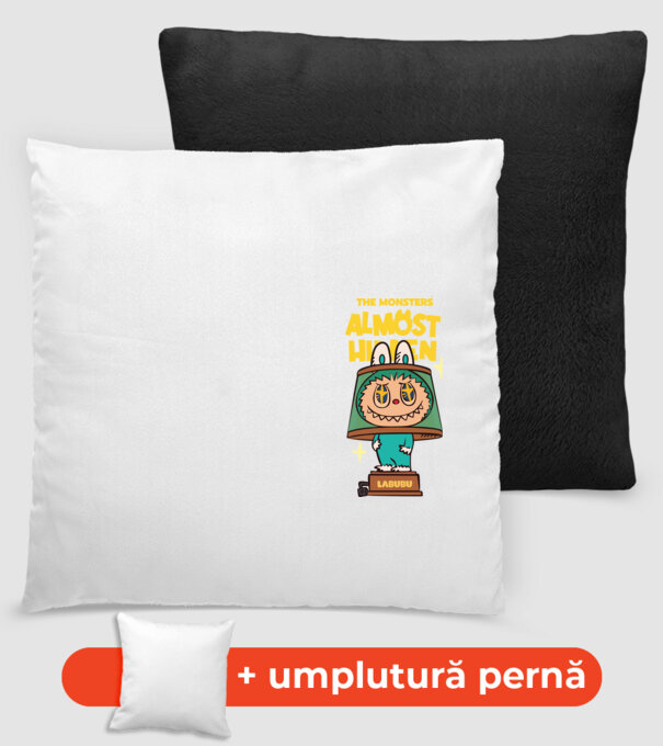 Almost Hidden model negru pe tricou