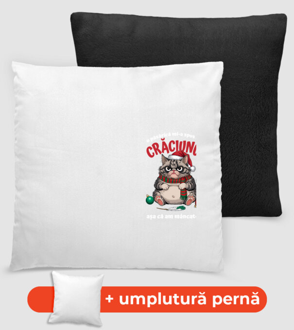 Am mâncat pasărea Crăciun pisică Negru model negru pe tricou