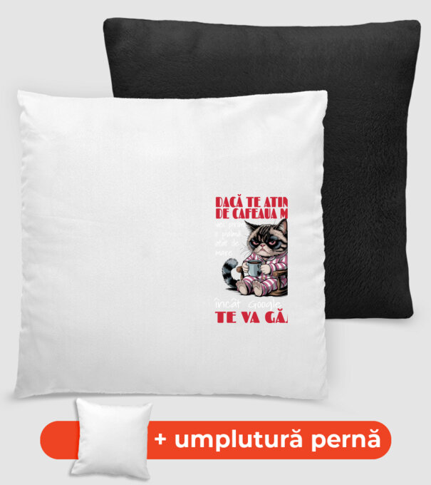 atinge cafeaua mea și nici măcar Google nu te va găsi Negru model negru pe tricou