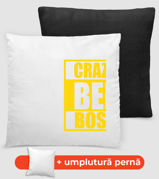 Crazy bee boss model negru pe tricou