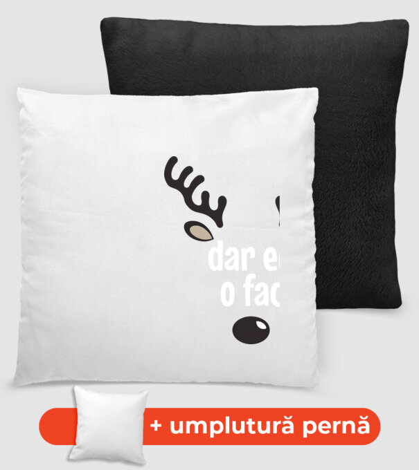 Dar eu o fac crăciun chiar căprioară Negru model negru pe tricou