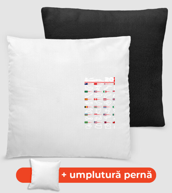 F1 calendar 2025 negru model negru pe tricou