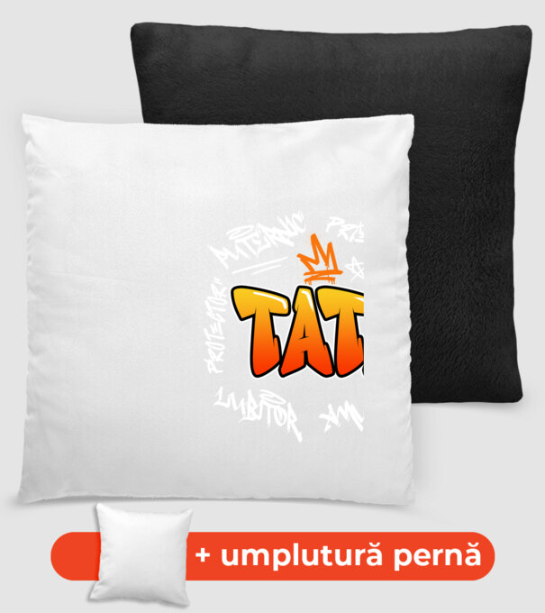 Graffiti apa fehér RO model negru pe tricou
