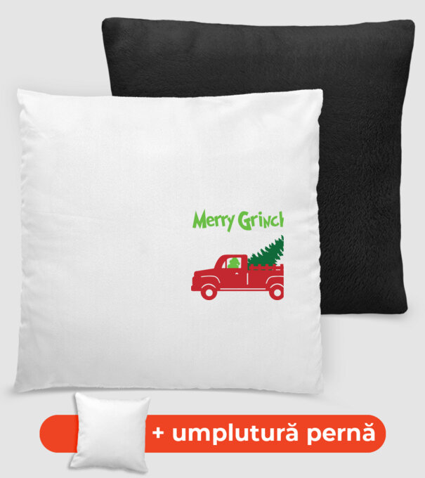 Grinchmas truck model negru pe tricou