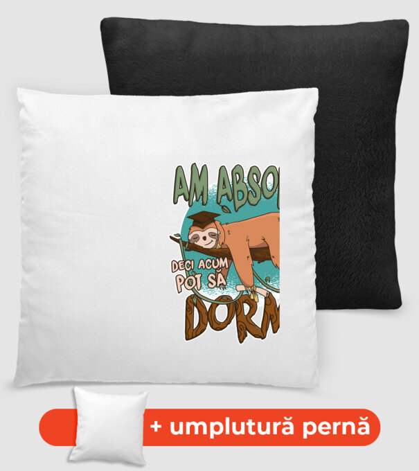 Leneș absolvent 1 model negru pe tricou