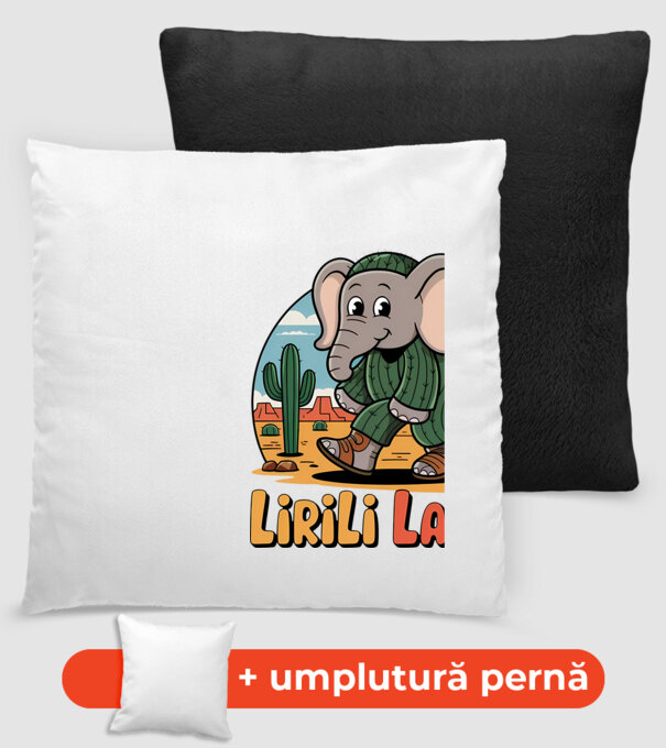 Lirili Larila model negru pe tricou