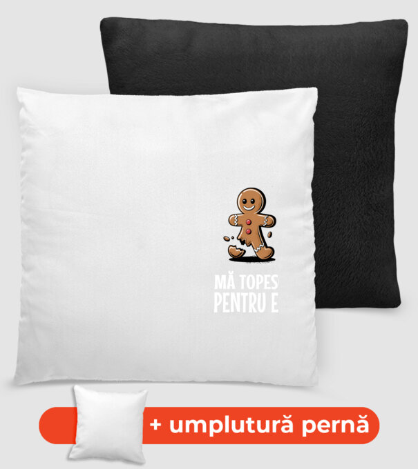 Mă topesc pentru el Negru model negru pe tricou