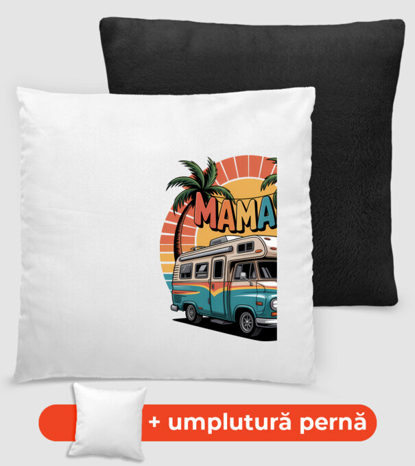 MAMAIA model negru pe tricou