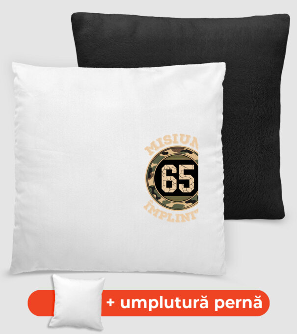 Misiune împlinită 65 model negru pe tricou