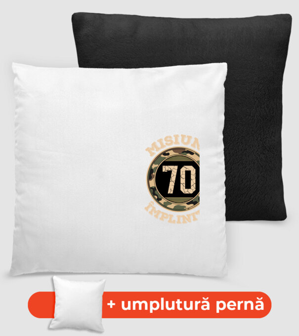Misiune împlinită 70 model negru pe tricou