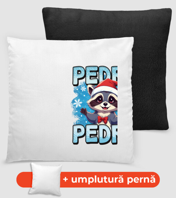 Pedro pedro retro xmas model negru pe tricou