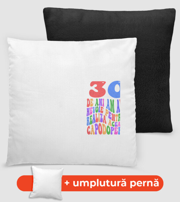 Realiza această capodoperă 30 model negru pe tricou