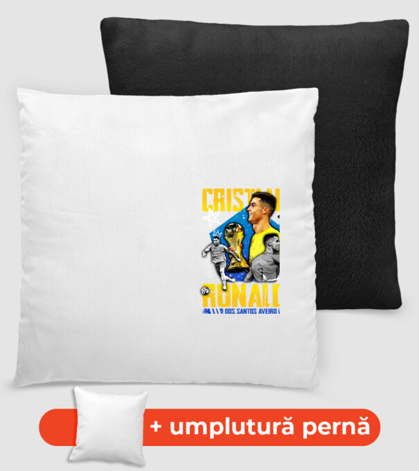 Ronaldo tribute model negru pe tricou