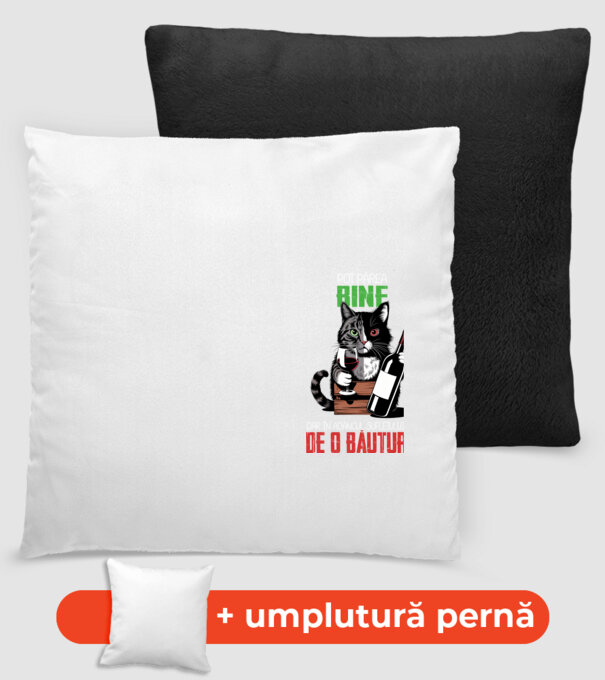 sunt bun pentru o băutură Negru model negru pe tricou